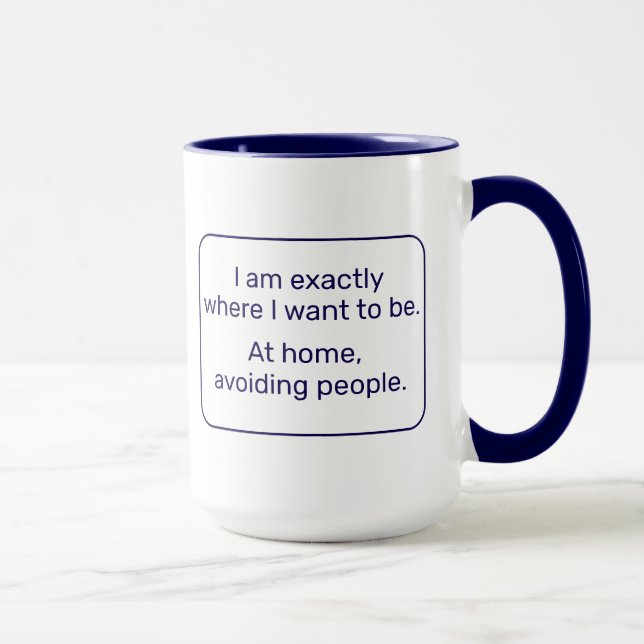Home (left-handed, blue) mug (Right)