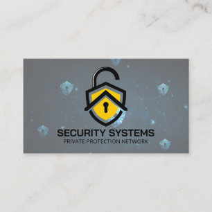 Home Lock Security   Protection Service Business Card