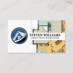 Home Logo Blueprint Schematics Business Card