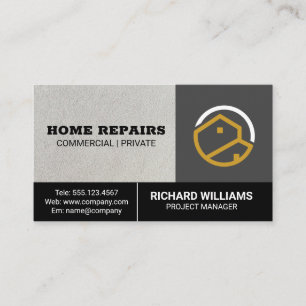Home Logo   Home Repair Services Business Card