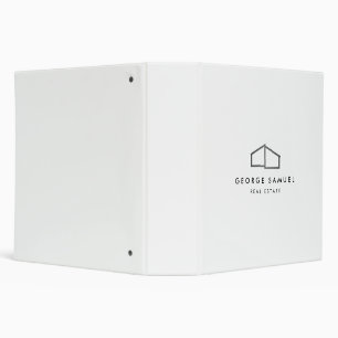 Home Logo Realtor Black & White Binder