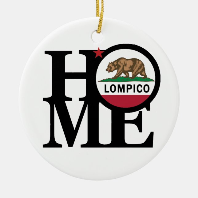 HOME Lompico Ceramic Ornament (Front)