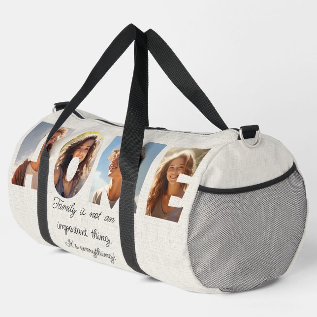 Home Love Letters I Cut Out Pictures Duffle Bag (Right Corner)