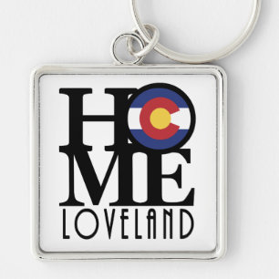HOME Loveland Colorado Keychain