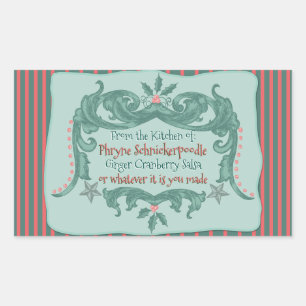 Home-Made Late Victorian Christmas - Personalized Sticker