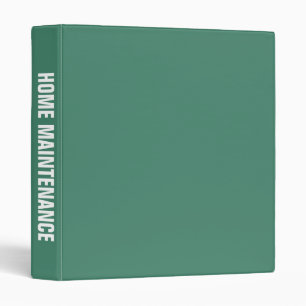 Home Maintenance Big Bold Name binder