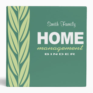 Home management modern personalized binder