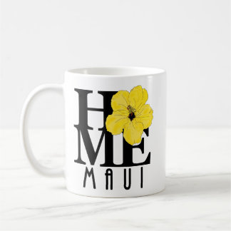 HOME Maui Yellow Hibiscus 11oz Coffee Mug