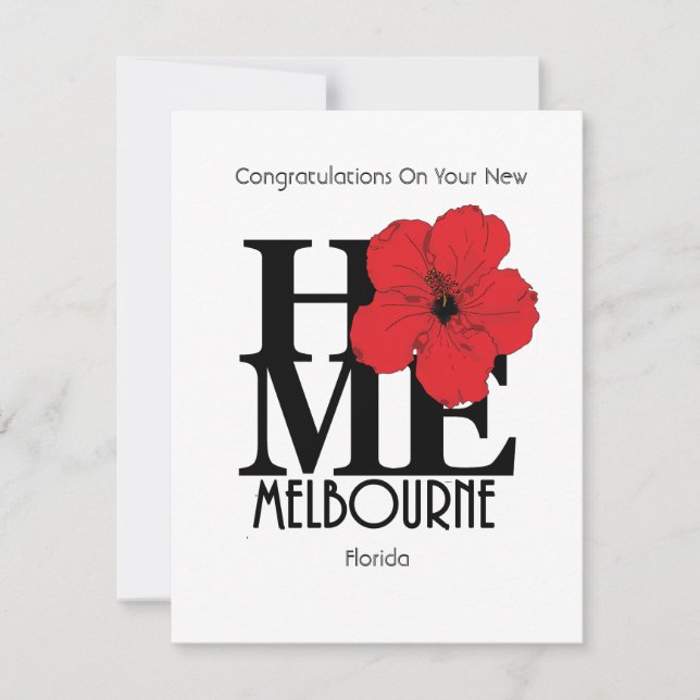 HOME Melbourne Florida - New Home Card (Front)