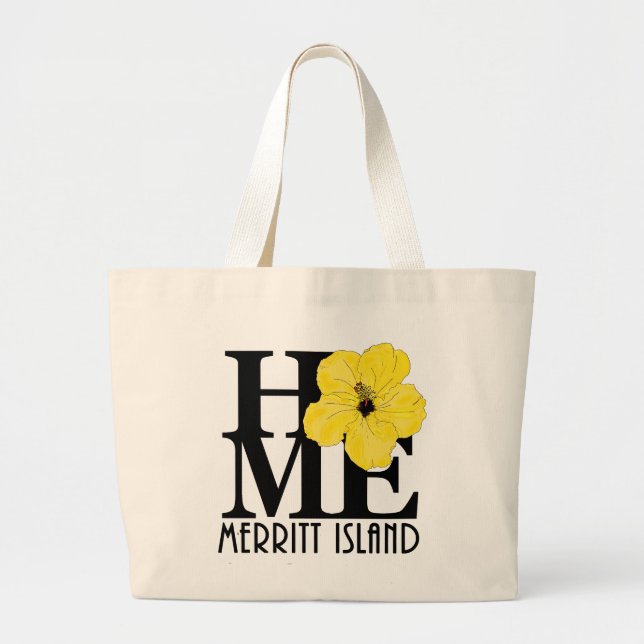 HOME Merritt Island Large Tote Bag (Front)