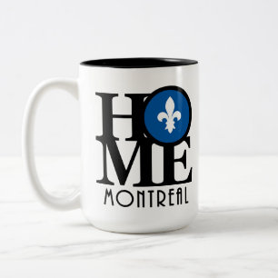 HOME Montreal Quebec 1`5oz Two-Tone Coffee Mug