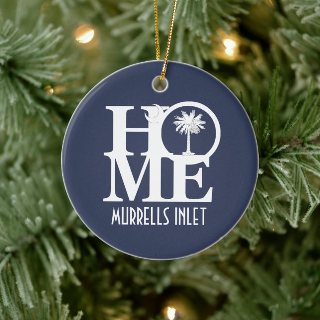 HOME Murrells Inlet South Carolina Ceramic Ornament (Tree)