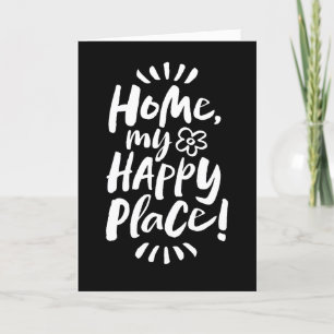 HOME my Happy Place! Shelter in Place - Lettering Holiday Card