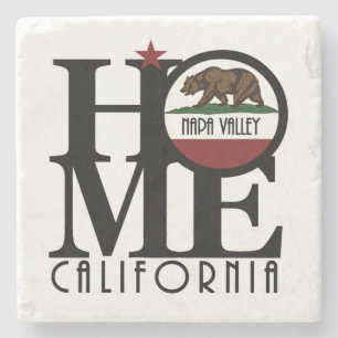 HOME Napa Valley California Stone Coaster