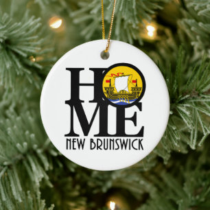 HOME New Brunswick Ceramic Ornament