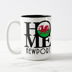 HOME Newport Wales 15oz Two-Tone Coffee Mug