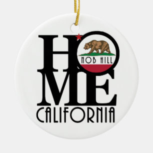 HOME Nob Hill Ceramic Ornament