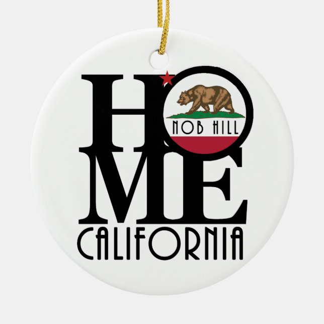 HOME Nob Hill Ceramic Ornament (Front)