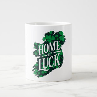 Home of Luck Ireland  Large Coffee Mug