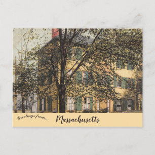 Home of Nathaniel Hawthorne in Salem Massachusetts Postcard
