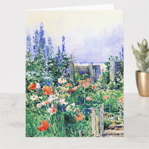 Home of the Hummingbird by Childe Hassam Card