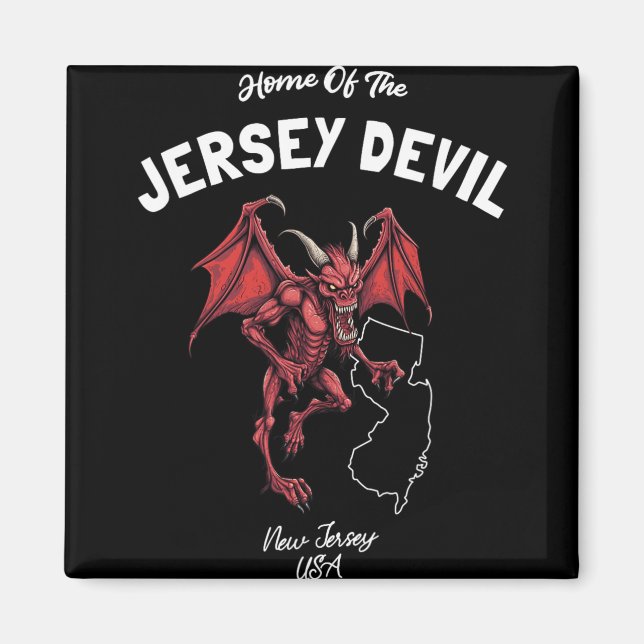 Home Of The Jersey Devil New Jersey Usa Cryptid  Magnet (Front)