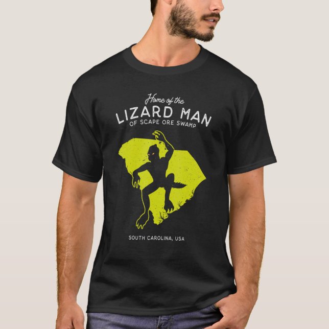 Home Of The Scape Ore Swamp Lizard Man   South Car T-Shirt (Front)
