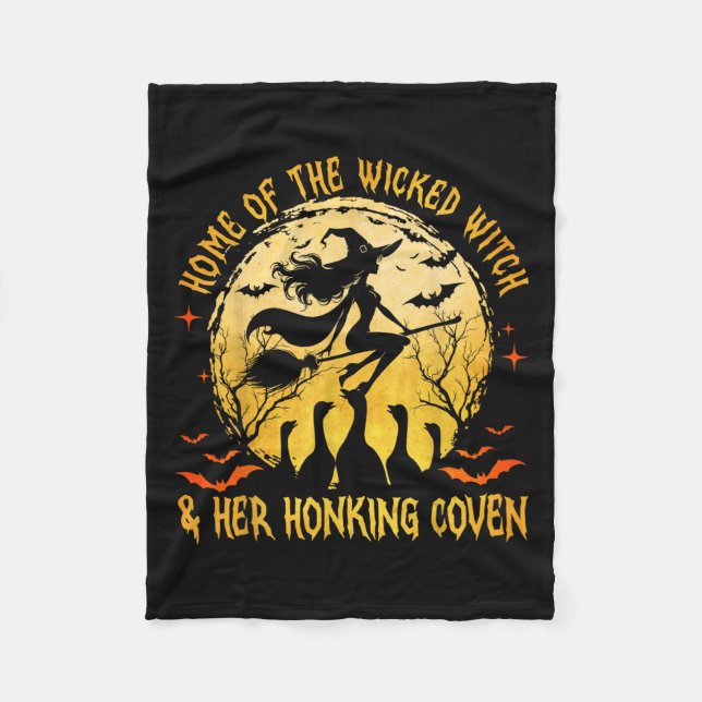 Home Of The Wicked &amp; Honking Conven Goose Witc Fleece Blanket (Front)