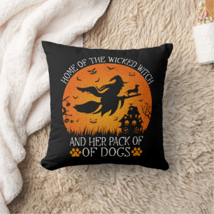 Home Of The Wicked Witch And Her Pack Of Dogs Cool Throw Pillow