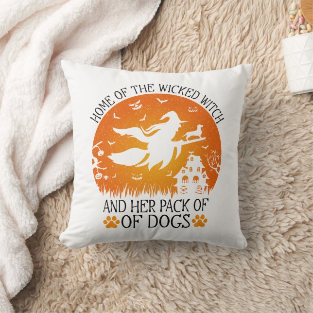 Home Of The Wicked Witch And Her Pack Of Dogs Cool Throw Pillow (Blanket)