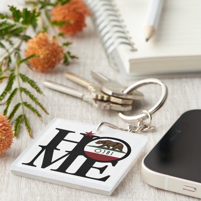 HOME Ojai California  Keychain (Front Right)