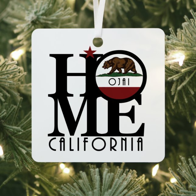 HOME Ojai California  Metal Ornament (Insitu)