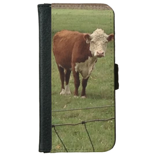 Home on the Range Hereford iPhone 6 Wallet Case