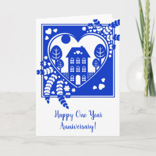 Home One Year Anniversary Card