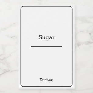 home organisation Minimalist Modern storage jar Food Label