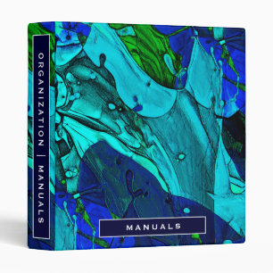 Home Organization   Manuals   Blue Colour Splash Binder