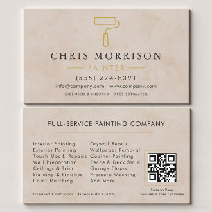 Home Painter Professional QR Code Business Card