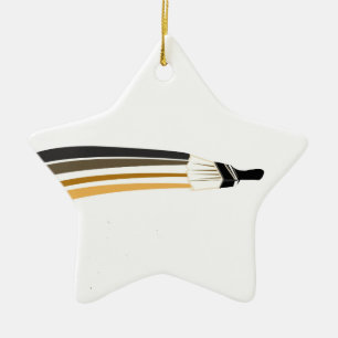 Home Painting   Artist Paint Brush Ceramic Ornament