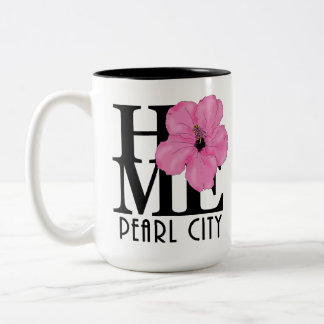 HOME Pearl City Pink 15oz Two-Tone Coffee Mug