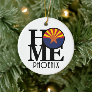 HOME Phoenix Arizona Ceramic Ornament
