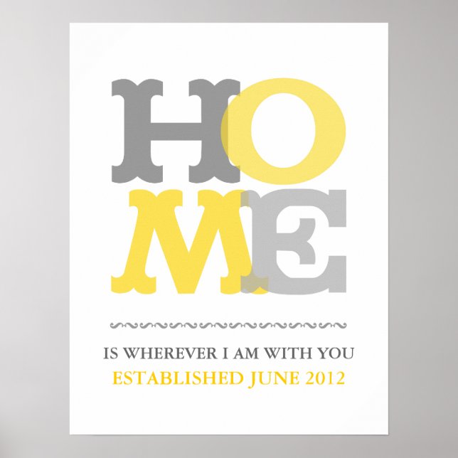 Home print or poster customize personalize (Front)