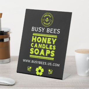 Home Produce Honey Pedestal Sign
