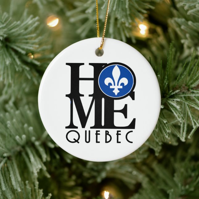 HOME Quebec Ceramic Ornament (Tree)