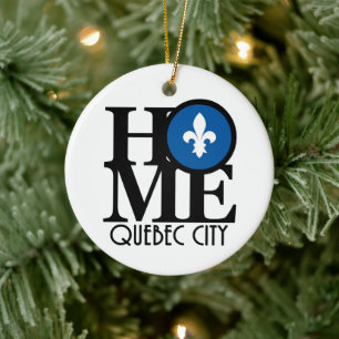 HOME Quebec City Ceramic Ornament