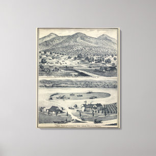 Home Ranches in Fresno, California Canvas Print