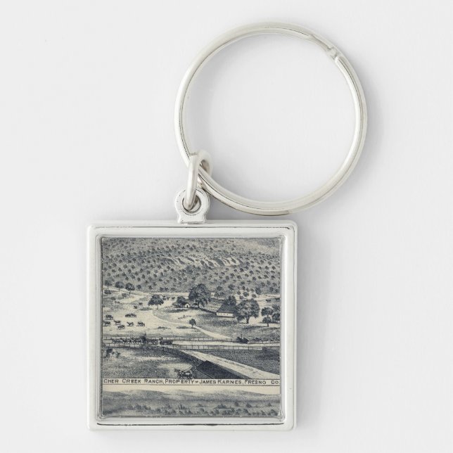 Home Ranches in Fresno, California Keychain (Front)