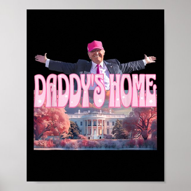 Home Real Donald Pink Preppy Edgy Good Man Trump  Poster (Front)