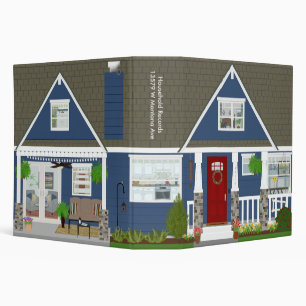 Home Records Craftsman Style Binder
