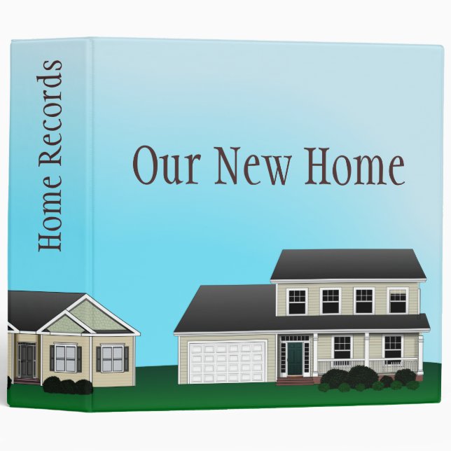 Home Records Customizable Binder (Front/Spine)