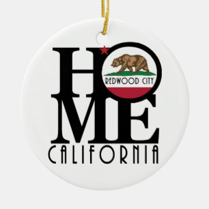 HOME Redwood City Ceramic Ornament